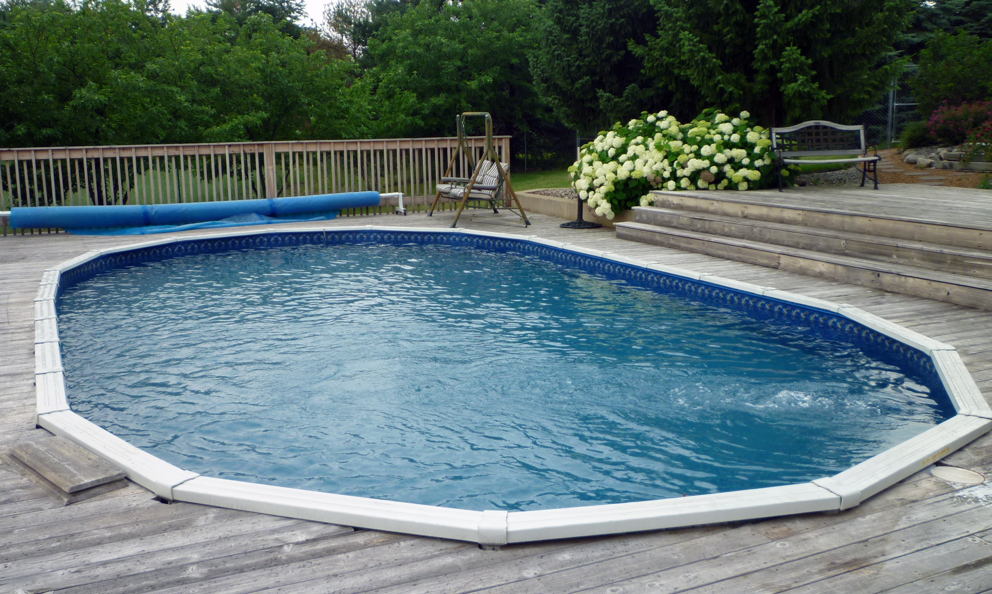 Pool Bubbling Right After 2013 First Dose of Chemicals, June 25, 2013