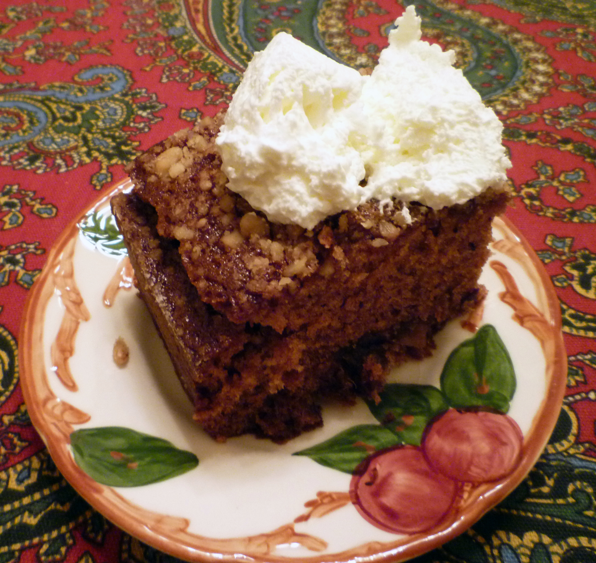 Winter Delight! Small Date Cake with Whipped Cream