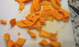 Butternut Squash Cut in Strips